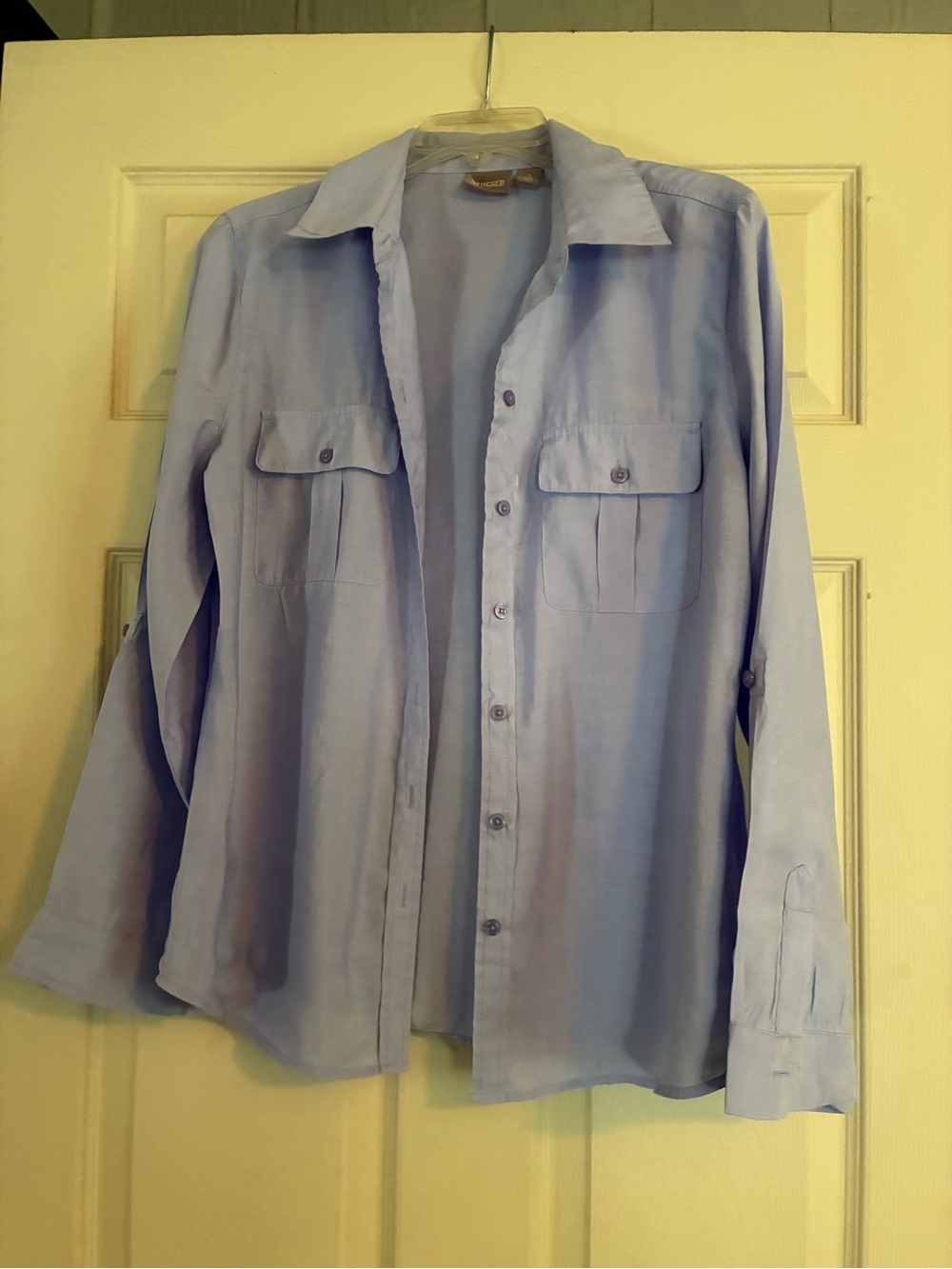 Chico's Light Blue Women’s Button Down Blouse